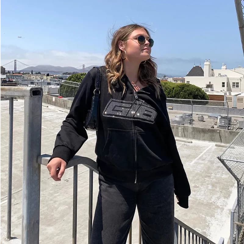 Sweat-shirt à manches longues pour femmes, sweat-shirt à capuche avec fermeture éclair, ample, surdi