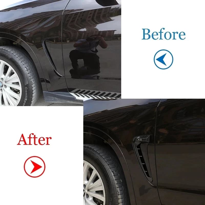 9 Styles d'autocollant de ventilation latérale de voiture, autocollant d'admission de flux d'air de 
