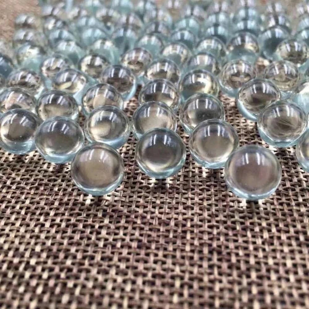 Marbre massif en verre transparent pour tir à la fronde, piste de marbre, jeux de billes traditionne