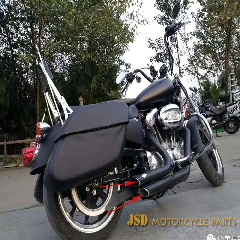 Silencieux d'échappement modifié pour moto Harley, compatible avec Harley 883, X48, 1200/750, taille