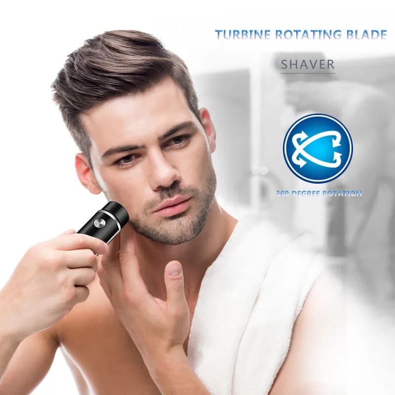 Mini rasoir électrique pour hommes, rasoir électrique Portable, couteau à barbe, chargeur USB, rasoi