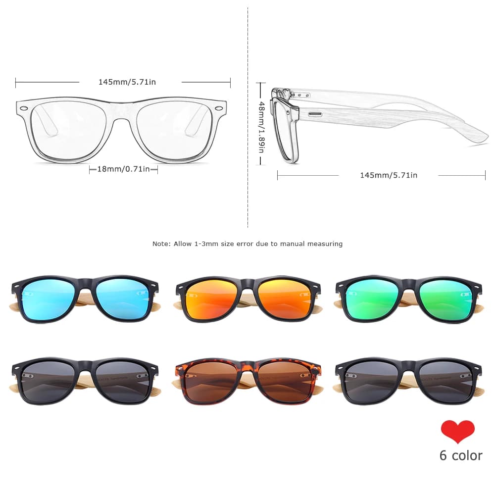 BARCUR lunettes polarisées hommes bambou bois lunettes de soleil femmes mode miroir lunettes de sole