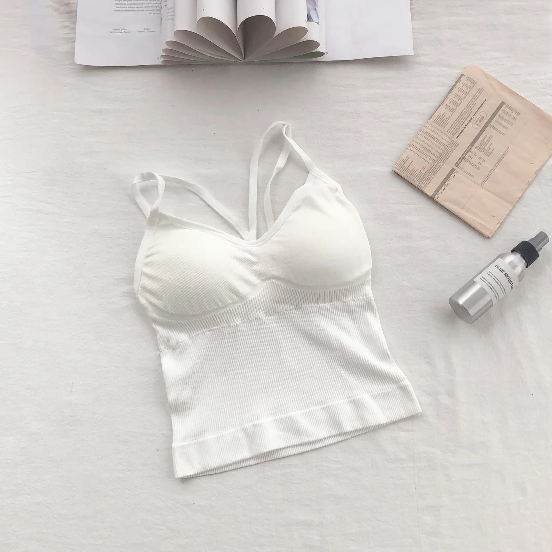 Sous-vêtements en coton pour femmes, soutien-gorge push-up, sexy, à bretelles, à la mode, solide, li