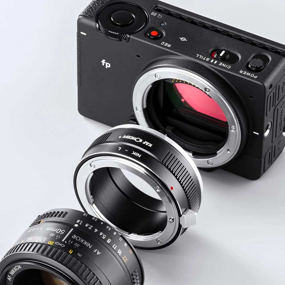 Adaptateur d'objectif d'appareil photo K&F CONCEPT Nik-L pour objectif Nikon F AI vers boîtier d'app