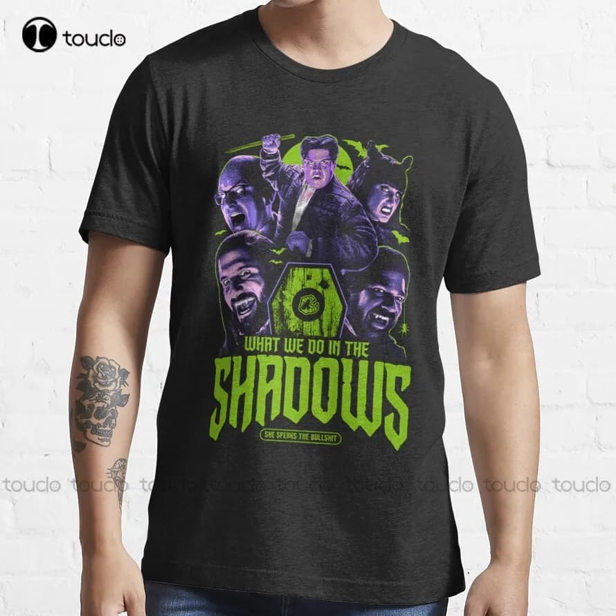 Que nous faisons dans l'ombre T-Shirt hommes grandes et grandes chemises personnalisé Aldult adolesc