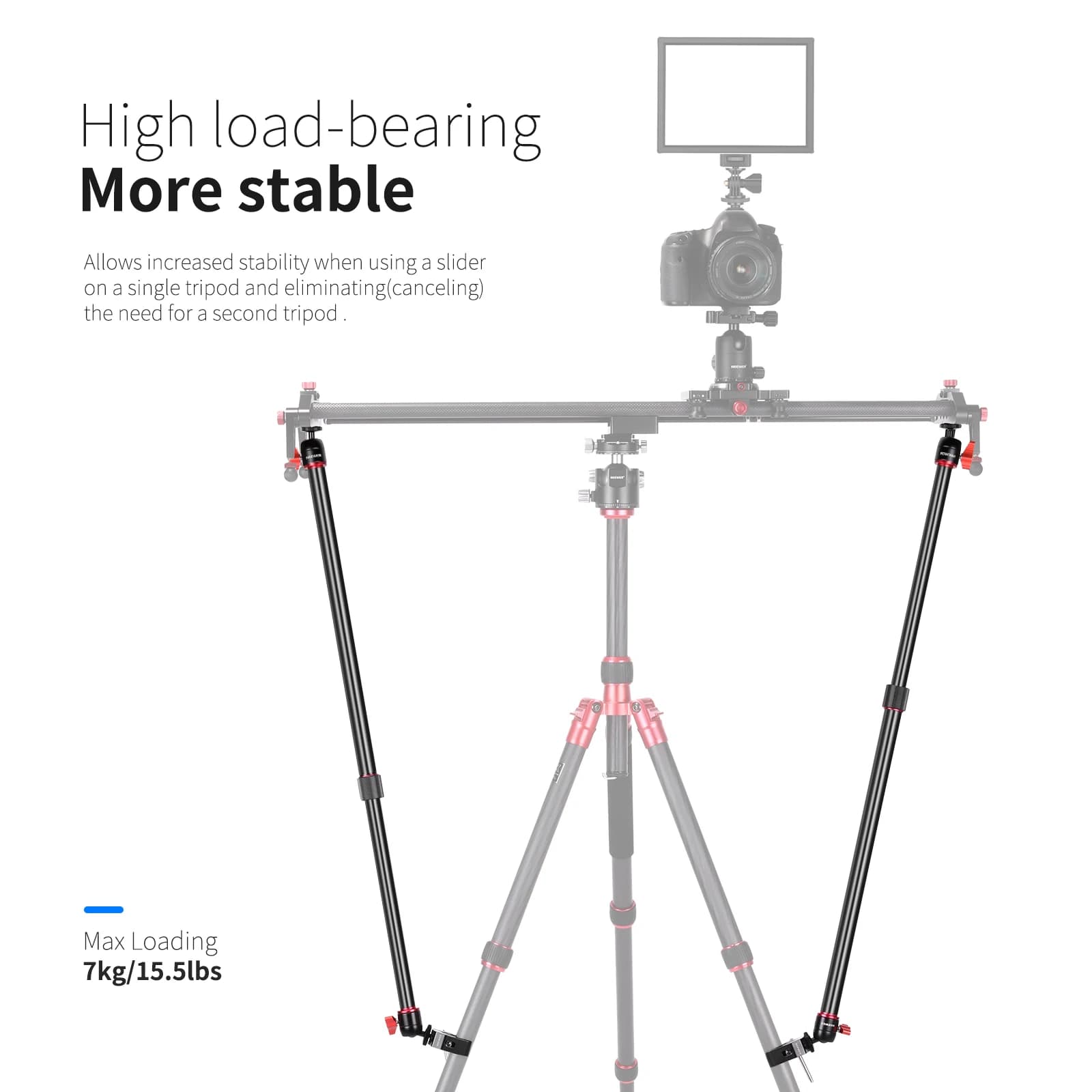 Neewer-Support de curseur de caméra, stabilisateur de bras, trépied réglable, bras pour augmenter in