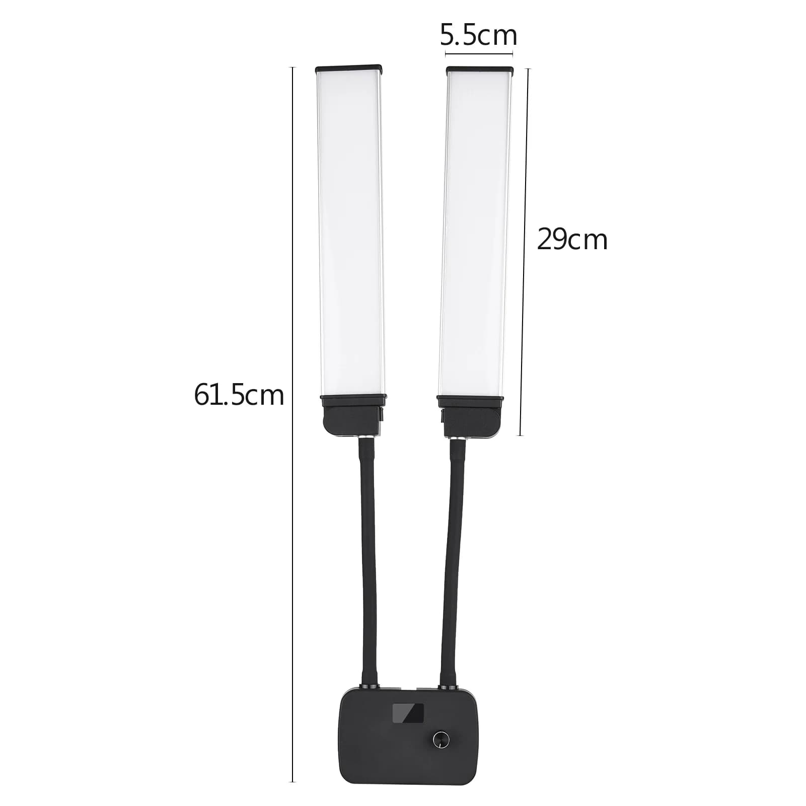 Lumière de remplissage LED Flexible à Double bras, bicolore, variable, lumière vidéo, 3 Modes d'écla