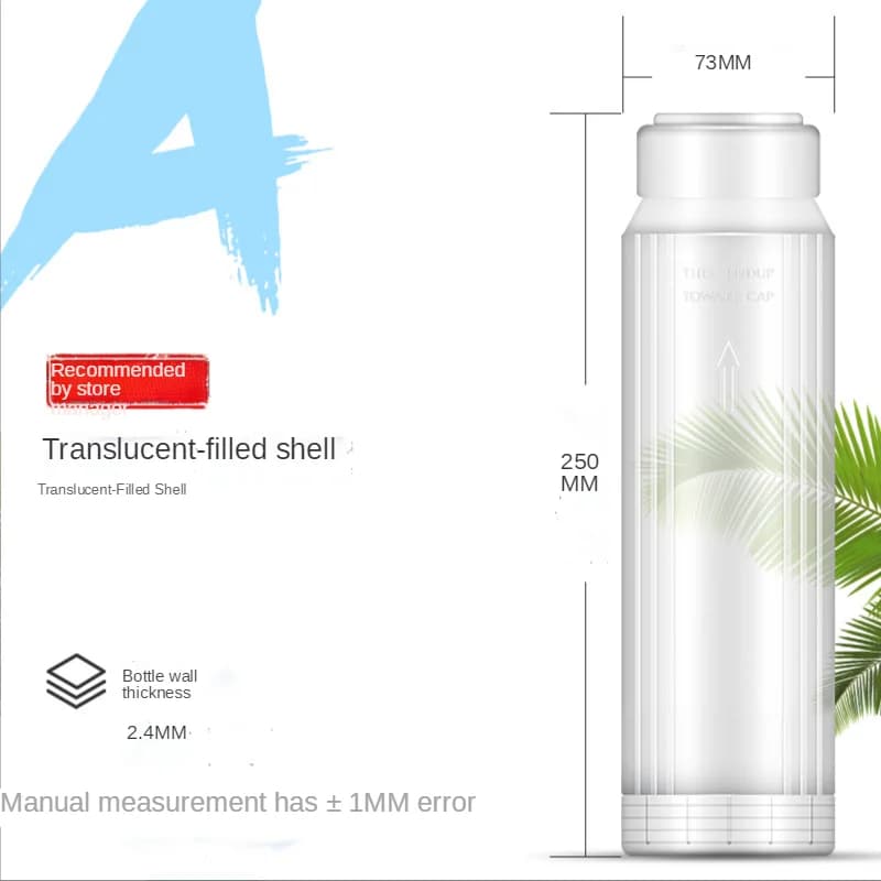 Bouteille de filtre à eau de 10 pouces, 250mm, utilisée pour la boule d'ine combinée en résine, bric