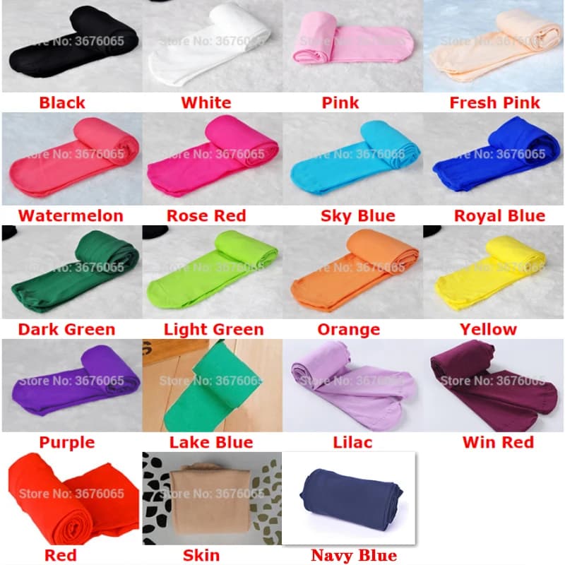 Collant de brevde Ballet en Velours pour Fille, Bas de Couleur Unie, Blanc, Collection Printemps et 