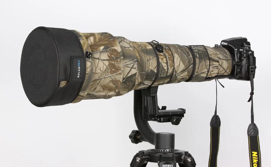 ROLANPRO SLR capuchon d'objectif pour Nikon 800mm 600mm 500mm 400mm 300mm veste de Camouflage téléob