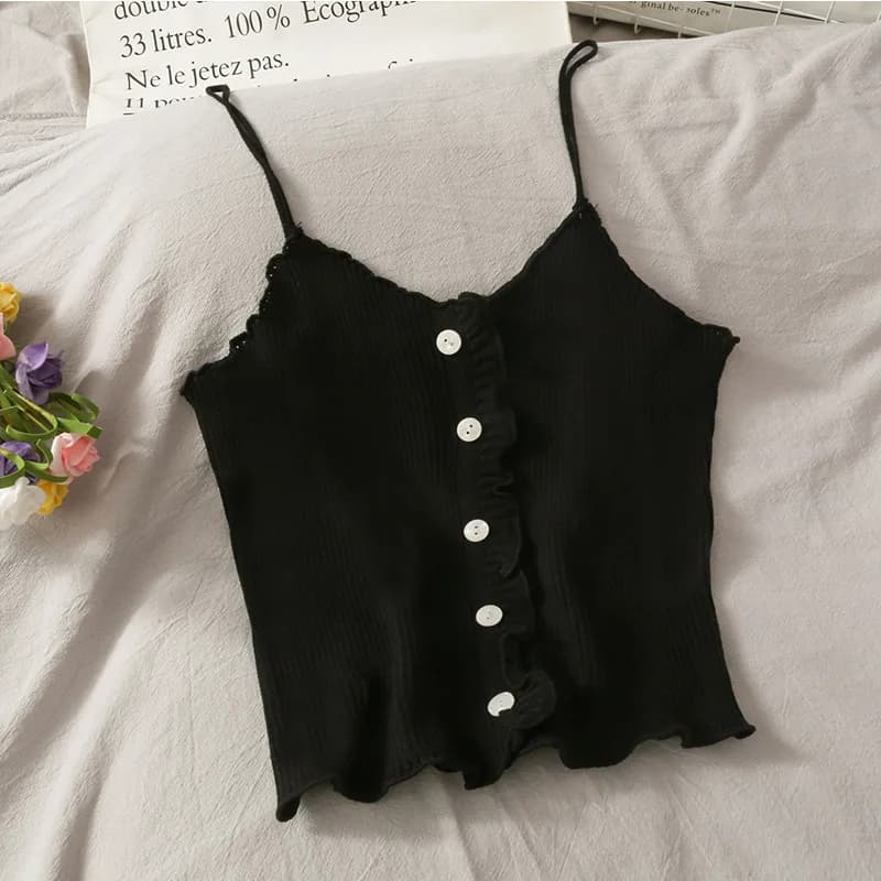 Sous-vêtements en coton coréen pour femmes, sexy, solide, document, haut à la mode, confort, précieu