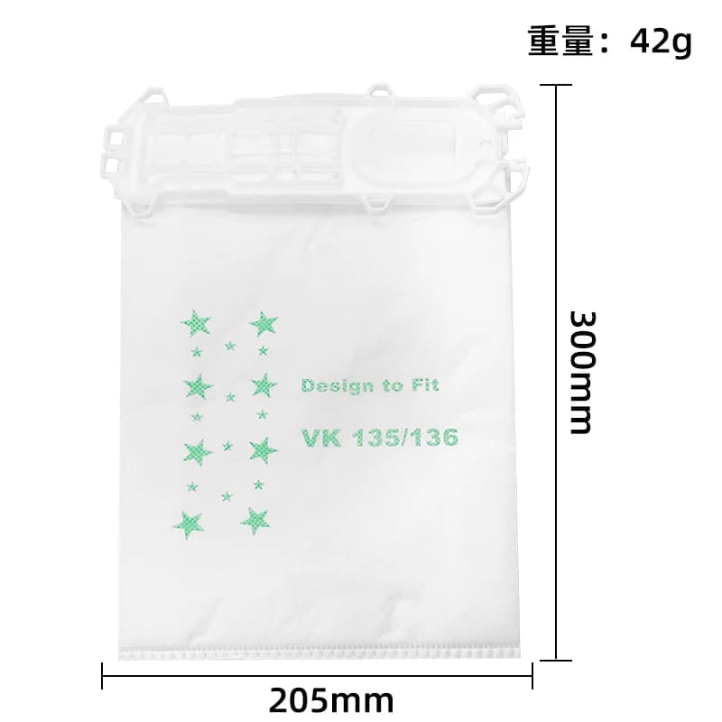 Sac à poussière de remplacement pour aspirateur Vorwerk Kobold VK135 /136, pack de filtres de protec