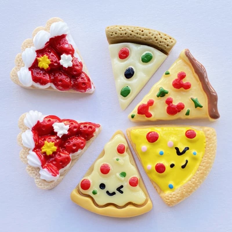 Mini Cabochons à dos plat en résine mixte, 10 pièces, accessoires de décoration artisanaux pour bijo