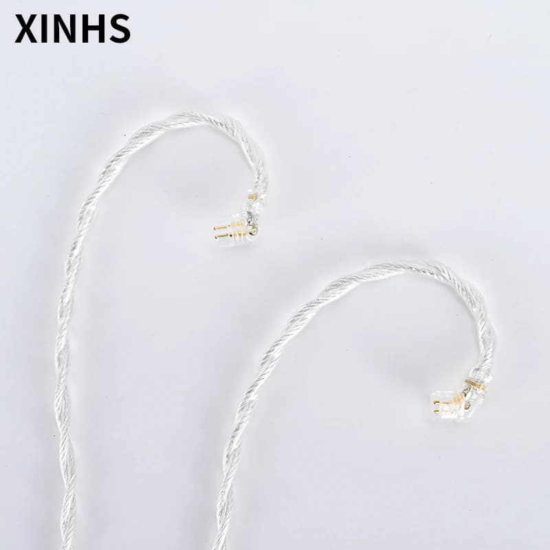 XINHS – câble de mise à niveau HIFI en cuivre plaqué argent monocristal à 4 cœurs, avec prise 3.5/2.
