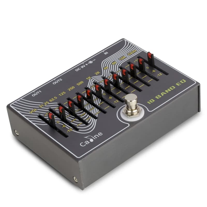 Caline CP-81 Pédale EQ JEEffprotected 10 Bandes avec Volume/Gain Verson 3.0