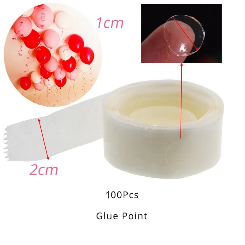 100/200/300 Points ballon fixation colle Dot Ballon mur plafond adhésif autocollants fête d'annivers
