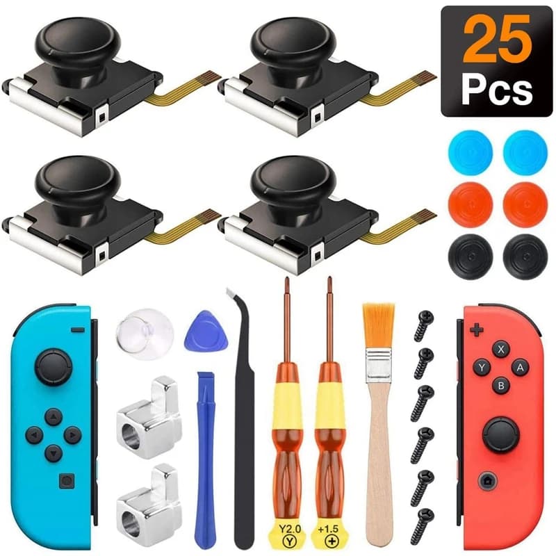 Kit de remplacement de Joystick Joycon 25 en 1, pour Nintendo Switch Ns, contrôleur gauche droite, p