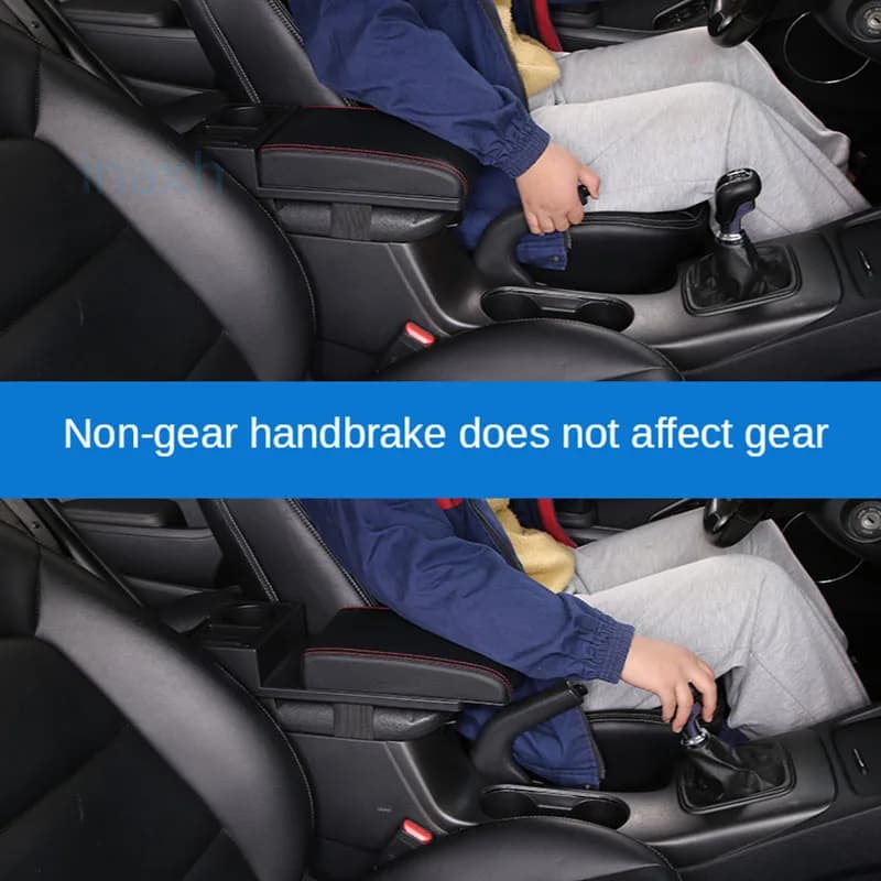 Accoudoir de voiture avec porte-gobelet, boîte de rangement universelle, support de coude de bras, c