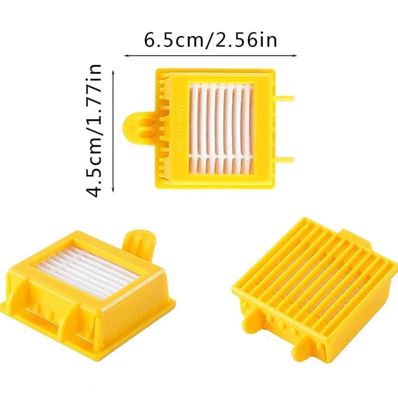 Pièces de filtre Hepa pour brosse latérale à rouleau, accessoires pour aspirateur iRobot Roomba séri