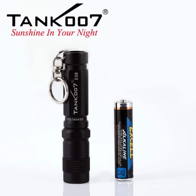 KHouseE09-Mini lampe de poche portable EDC, petite torche LED haute puissance, 120lm, batterie AAA, 