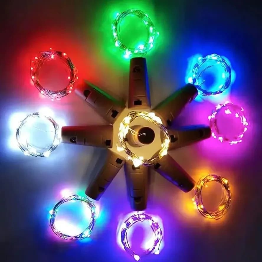 Cordes d'éclairage LED en liège pour vin, 1M/2M/3M, lumières de bouteille pour fête, mariage, noël, 