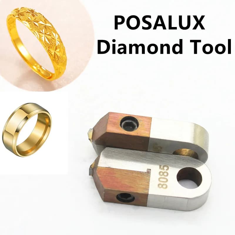 Outils de polissage pour la fabrication de bijoux, diamant plat en forme de V, coupeur Laser Posalux