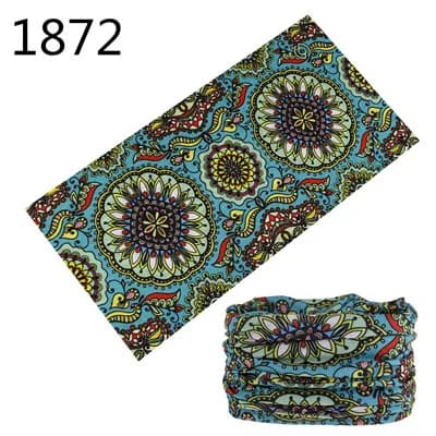 1851-1900 fleur feuille imprimé Bandana cou guêtre visage bouclier Sport Camping cyclisme pêche en p
