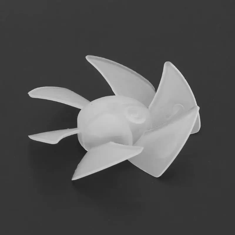 Mini pale de ventilateur en plastique de petite puissance, 4/6 feuilles pour moteur de sèche-cheveux