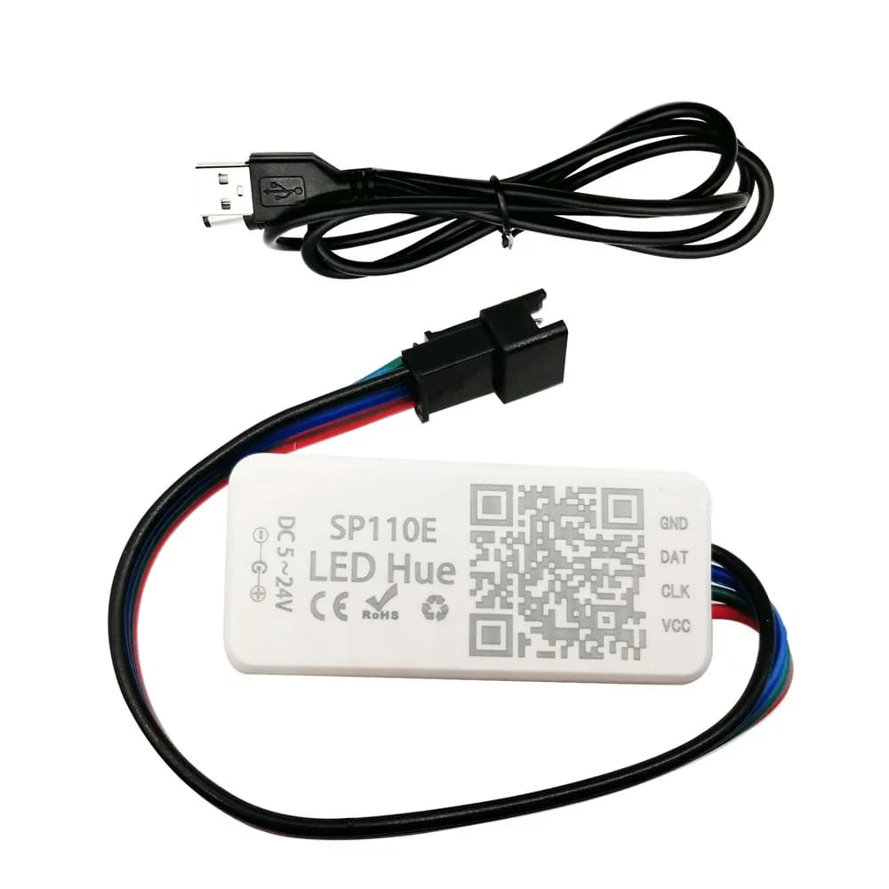WS2812B Led 8/16/24/35/45Led Pixel SP110E Kit de contrôleur Gyverlamp RGB anneau adressable individu