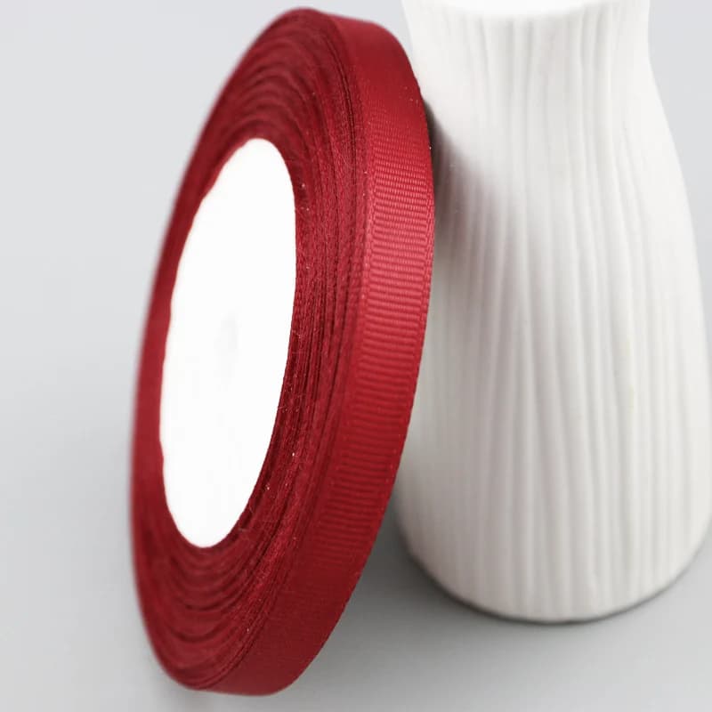 (25 yards/rouleau) ruban gros-grain 10mm, vente en gros, rubans de décoration pour emballage cadeau,