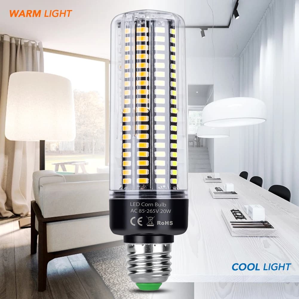 Ampoule de maïs LED E14, budgétaire B22 Lam138, lampe de maïs LED, éclairage domestique, 220V, 3.5 V