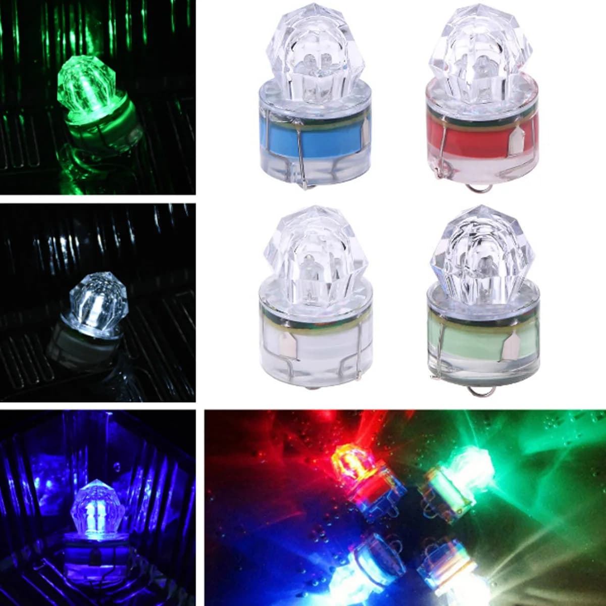 YORZENG Mini ABS LED étanche appât de pêche lumière calmar leurres de pêche appât goutte profonde so