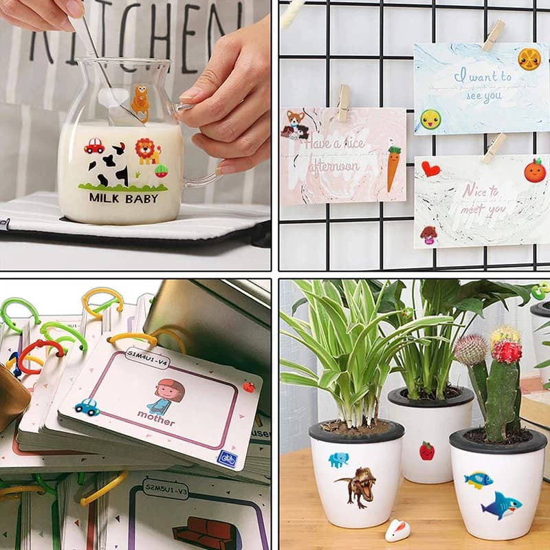 Autocollants 3D pour enfants en bas âge, 20/8 feuilles différentes, autocollant gonflé en vrac, dess