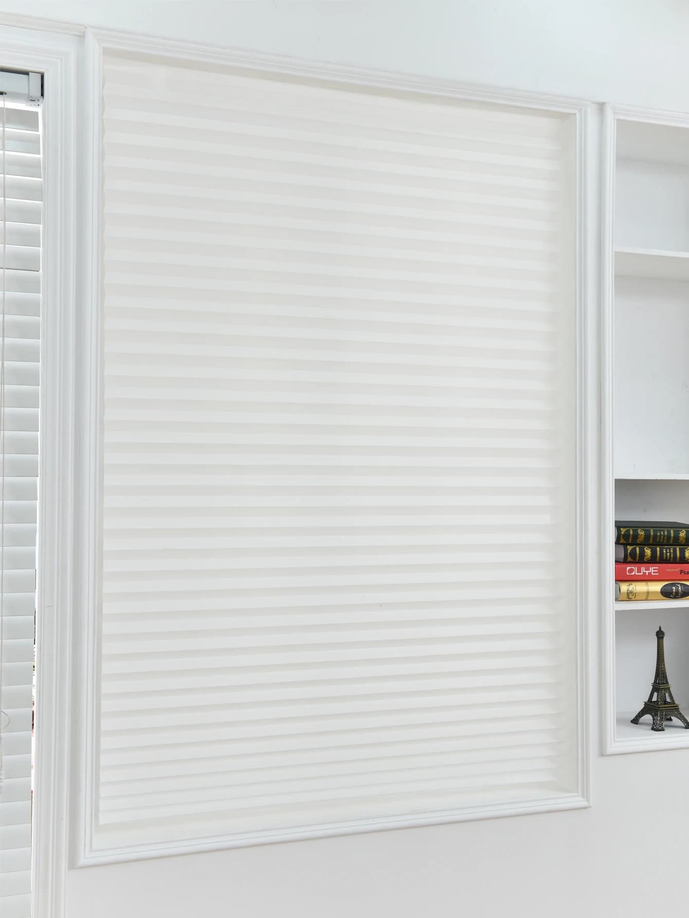 Stores de fenêtre plissés assombrissants sans fil, rideau semi-occultant pour la maison, l'apparteme