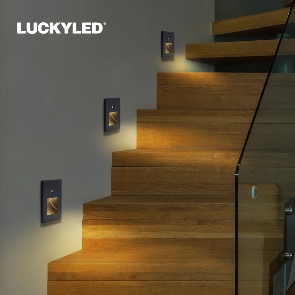 Applique murale lampe diode électroluminescente intégrée escalier couloir AC85-265V capteur détecteu
