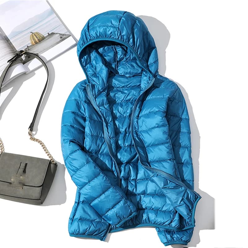 Doudoune Ultralégère 2025 en Duvet de Canard pour Femme, Manteau d'Automne et d'Hiver, Nouvelle Coll