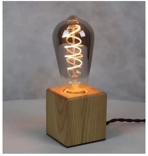 LED ST64 gris fumé E27 4W 6W 220V 110V, variable 2700K, ampoule à Filament GSpiral chaud, éclairage 