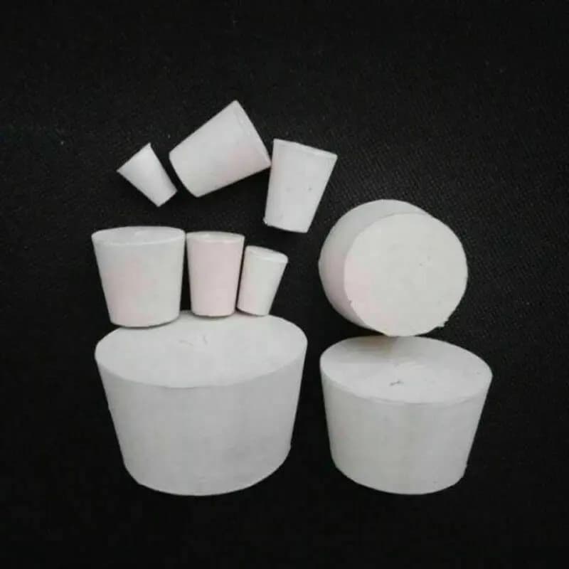 Bouchon de bouchon en caoutchouc solide, 10 pièces, Tube de bouteille, accessoires de meubles de lab
