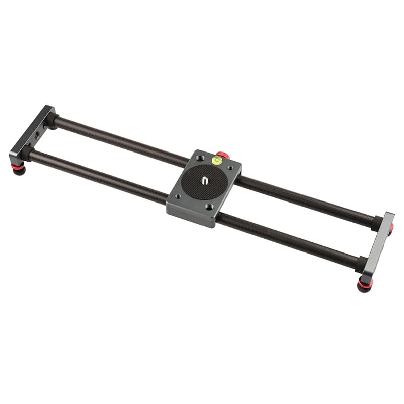 VLOGMAGIC Rail de glissière vidéo de table en fibre de carbone de 16 pouces pour caméras de smartpho