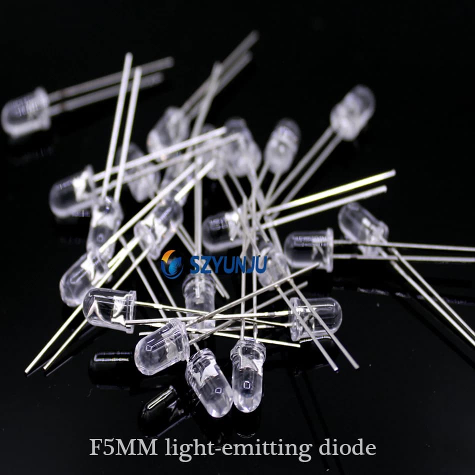 10 pièces UV 365nm Diode LED DIP 3mm 5mm Diodes clair UV LED Ultraviolet Kit de LED Ultraviolet