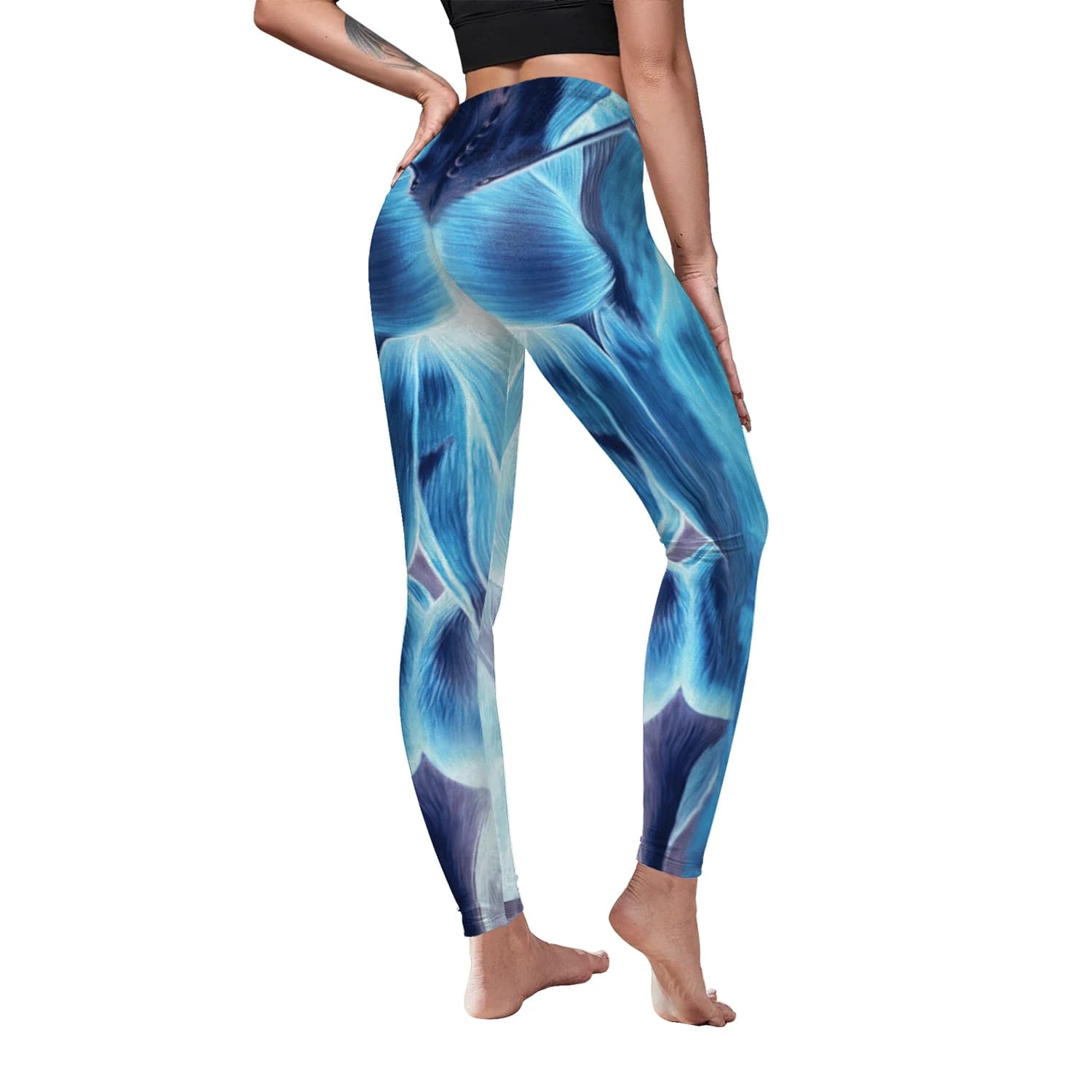 Zawaland-Leggings élastiques Slim Anime pour femmes, pantalons de fitness College en 3D musculaires,