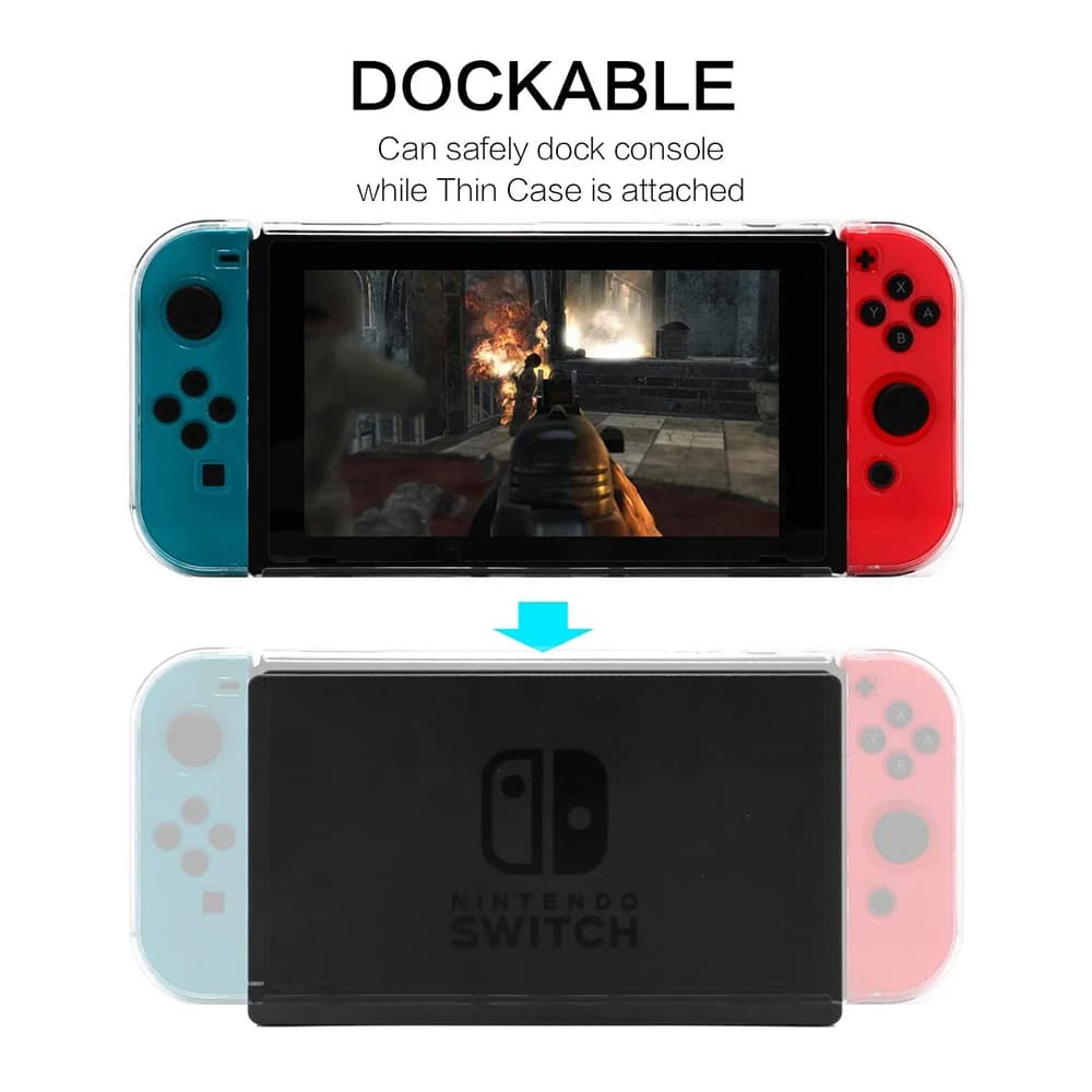 Coque transparente en Tpu souple, étui de protection, cadre de protection Transparent pour Nintendo 
