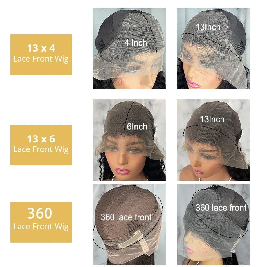Wulala-Perruque Brésilienne Ondulée avec Filet de Fixation Frontale en Dentelle, Accessoire Capillai
