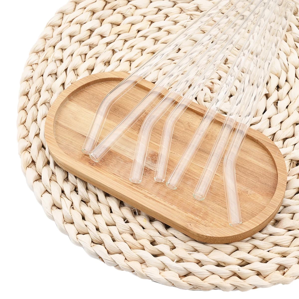 Ensemble de pailles en verre à haute teneur en Borosilicate, réutilisables et écologiques, pour Smoo