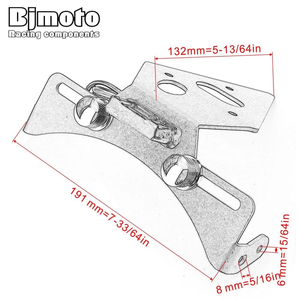 Support de plaque d'immatriculation planificateur avec lumière LED, Triumph DayRequice 600 675 675R 