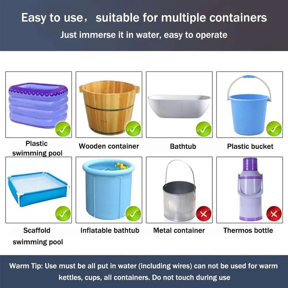 110 V/220 V chauffe-eau électrique chaudière tige de chauffage Immersion Suspension chauffe-eau sall