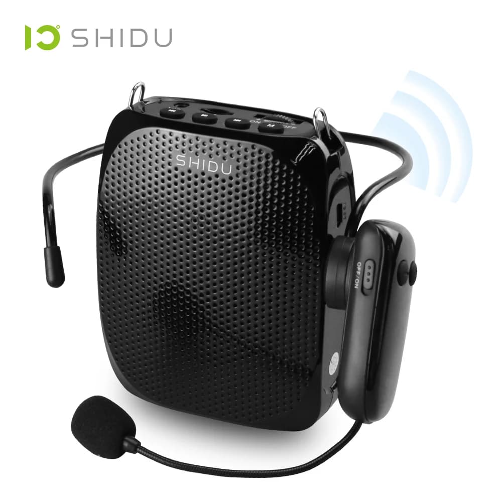 SHIDU-Amplificateur vocal portable, Microphone filaire ou sans fil, Haut-parleur audio AUX, USB, Hau