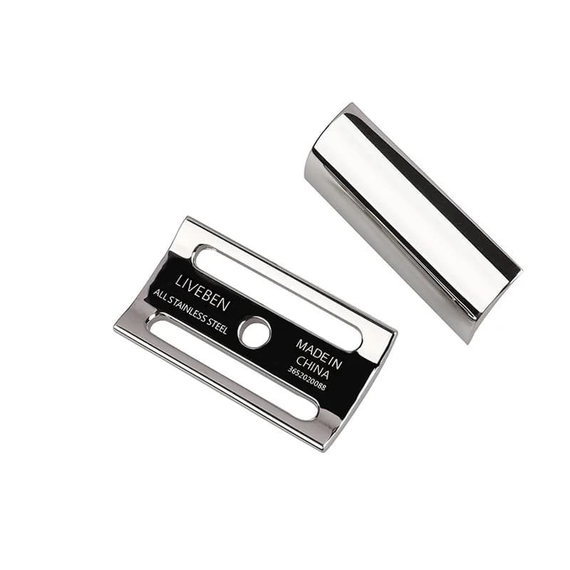 Rasoir manuel en acier inoxydable pour homme, rasoir de sécurité classique à double tranchant, CNC S