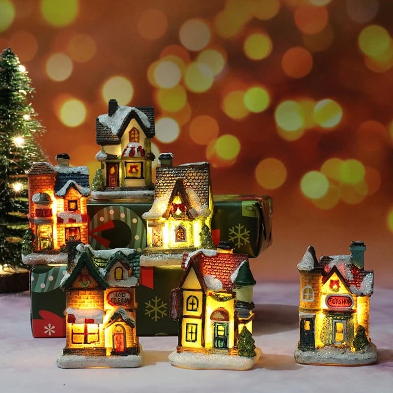 Décorations lumineuses de maison de noël pour ornements de maison, cadeau de noël pour enfants, nouv