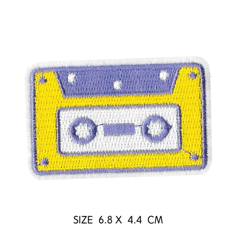 Rétro mignon TV bande console de jeu patchs brodés fer sur patchs pour vêtements bricolage Motif ray